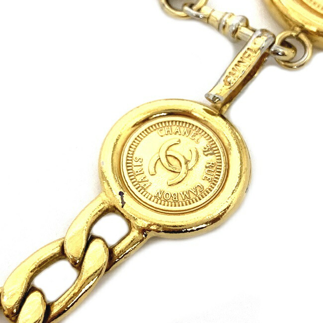 楽天市場】シャネル チェーン ベルト ゴールド ココマーク コイン