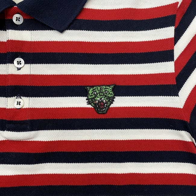 楽天市場】【送料無料】 グッチ ポロシャツ レッド ネイビー ホワイト