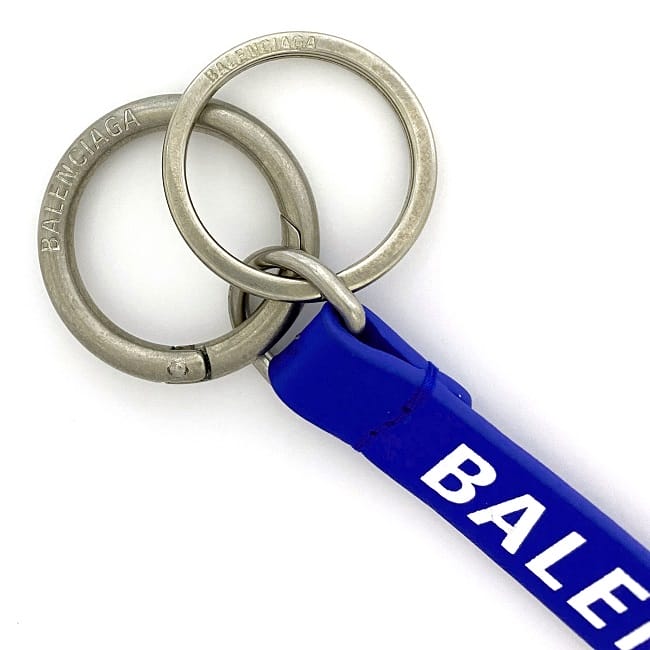 楽天市場】【送料無料】 バレンシアガ キーリング ブルー エブリデイ