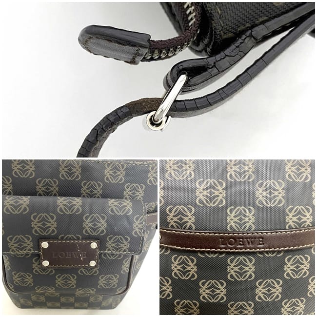 楽天市場】【送料無料】 ロエベ ショルダーバッグ グレー ブラウン