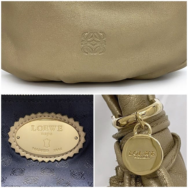 楽天市場】【送料無料】 ロエベ ワンショルダー バッグ ゴールド