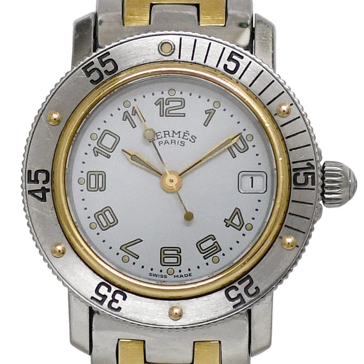 楽天市場】エルメス 腕時計 クリッパー ダイバー f-23363 ホワイト