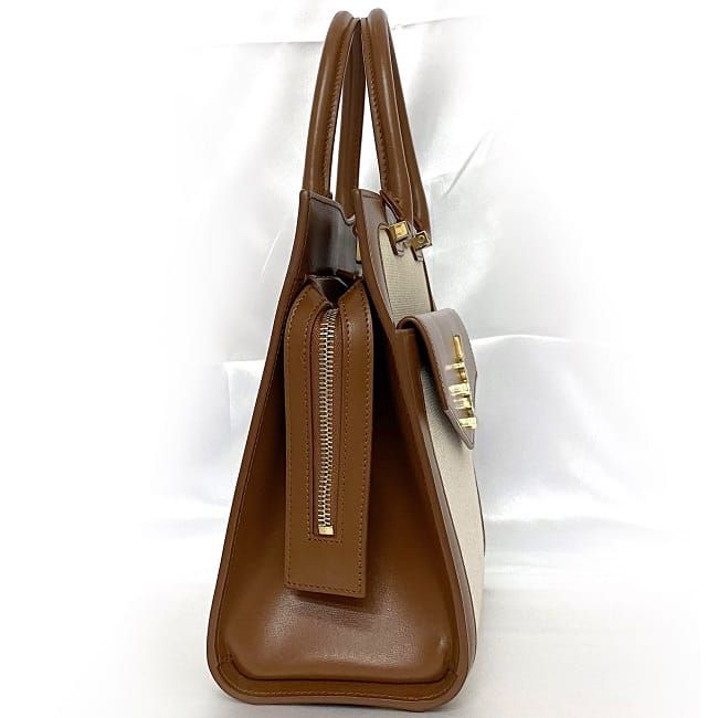 楽天市場】サンローラン 2way バッグ アップタウン ブラウン ベージュ