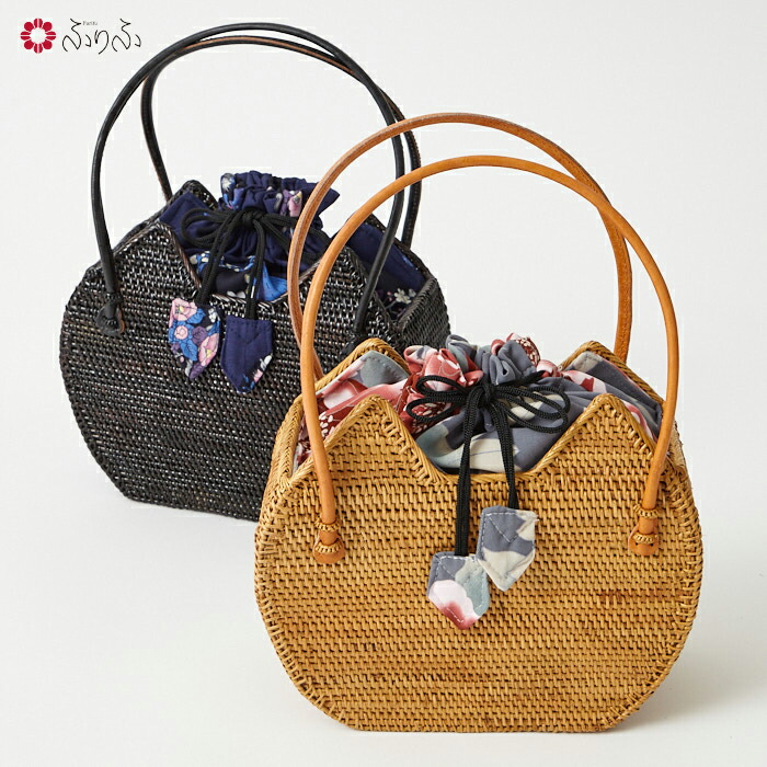 楽天市場】【ポイント2倍】ねこ耳アタバッグ公式 ふりふ バッグ カゴ