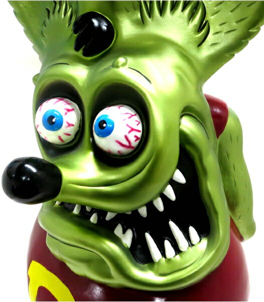 楽天市場】ラットフィンク ジャンボ コインバンク メタリック グリーン