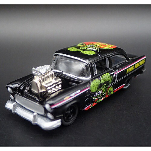 楽天市場】ダイキャストメタル 1:64 Rat Fink 1955 Chevy 2-Door Sedan
