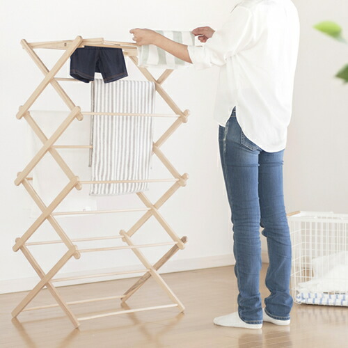 楽天市場】BIERTA ビエルタ クロスドライヤー 木製 折りたたみ 物干し