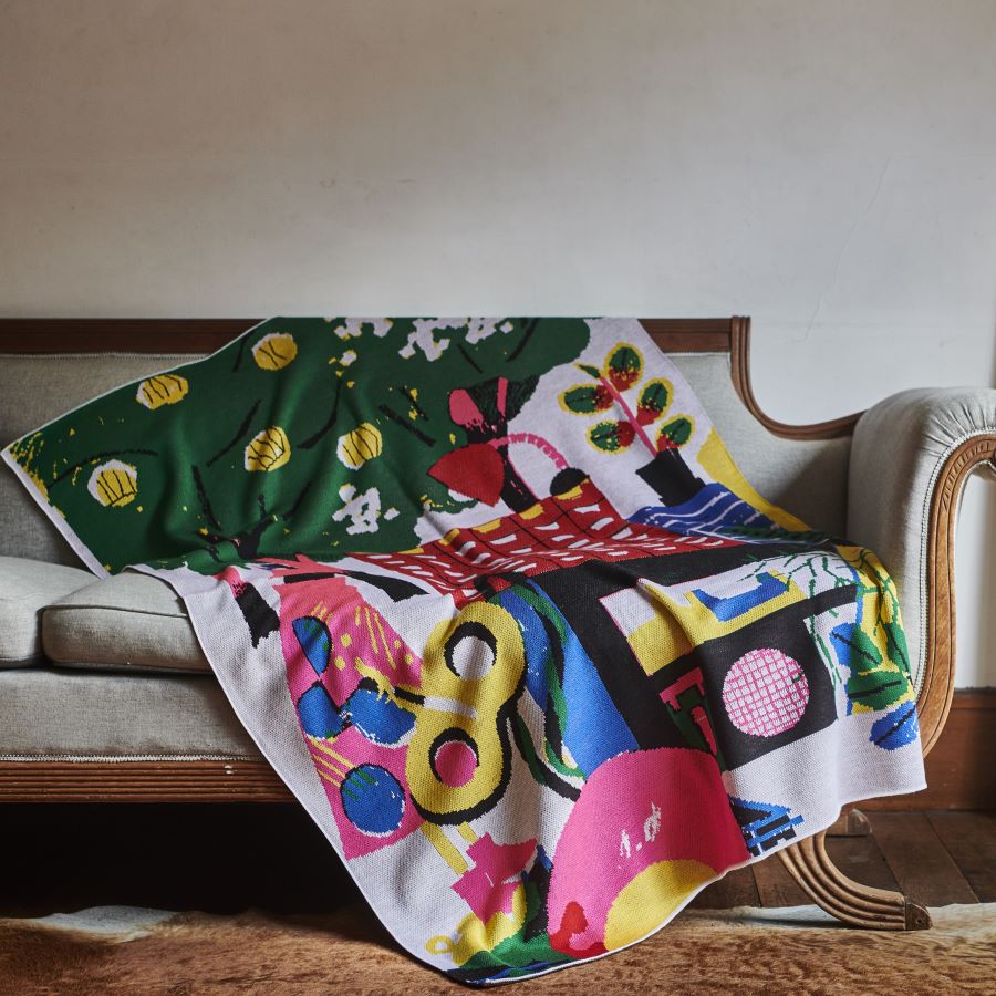 楽天市場】【em ｜松本沙希】アートブランケット 大判サイズ｜日本製