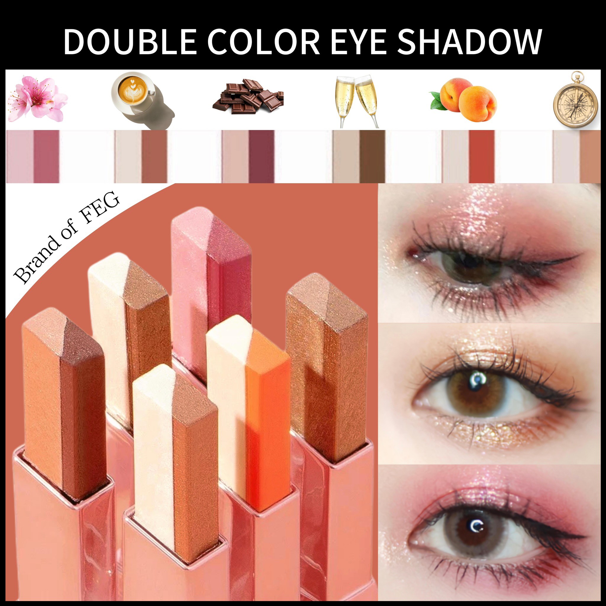 楽天市場】すぐにお届け[FEG公式]ダブルカラーアイシャドウ スティック