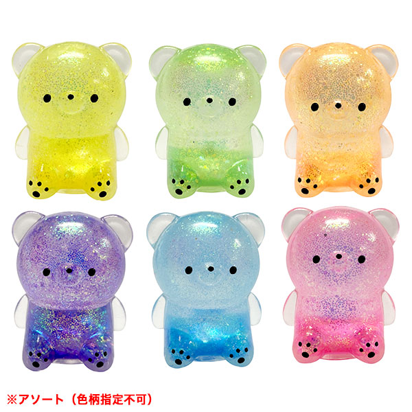 楽天市場】韓国 くまちゃん キラキラボール 24個装入 { 景品玩具