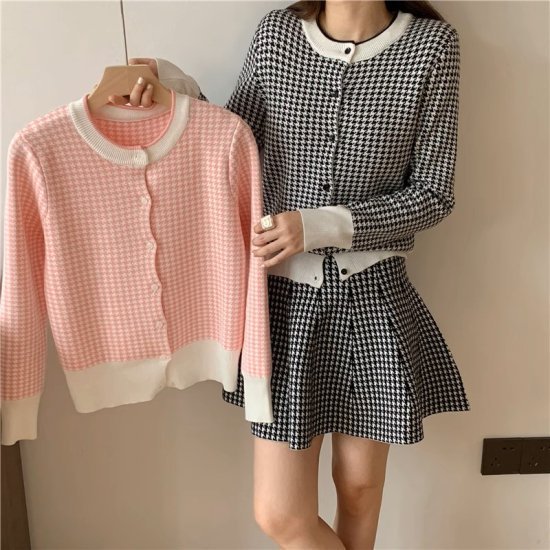 楽天市場】【取寄】セットアップ レディース ニット カーディガン ミニ