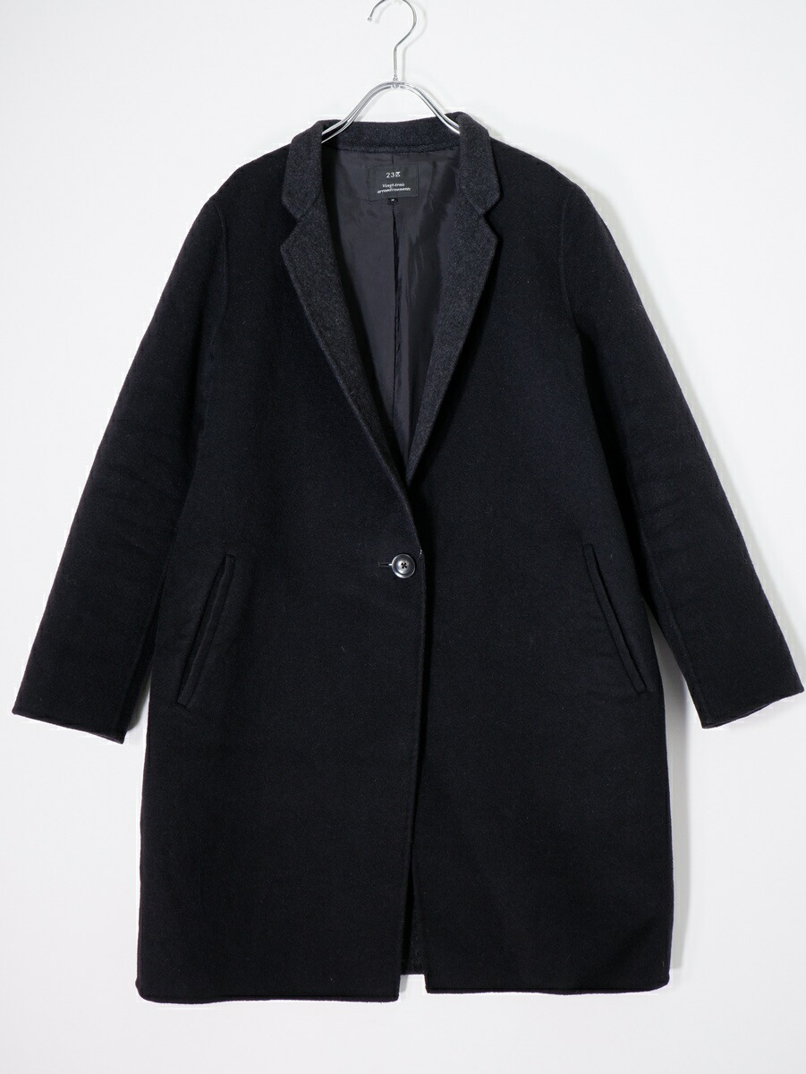 楽天市場】ウールアンゴラビーバー フーデッドコート 23区の通販