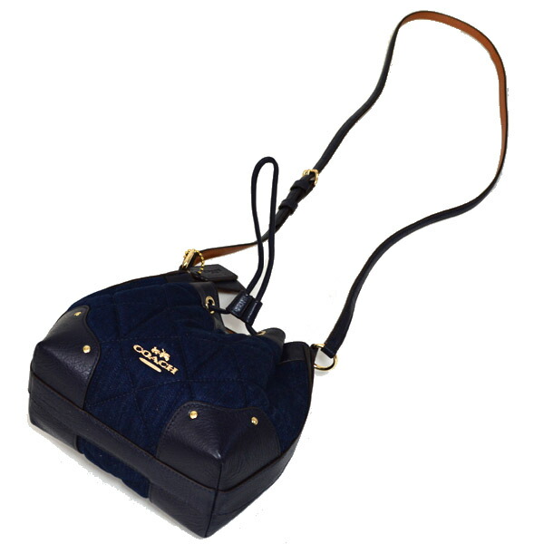 楽天市場】コーチ バッグ COACH キルティング デニム 巾着 斜めがけ