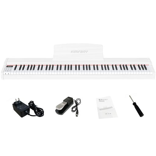 楽天市場】KIMFBAY電子ピアノ88鍵盤卓上木製電子ピアノ88鍵ポータブル