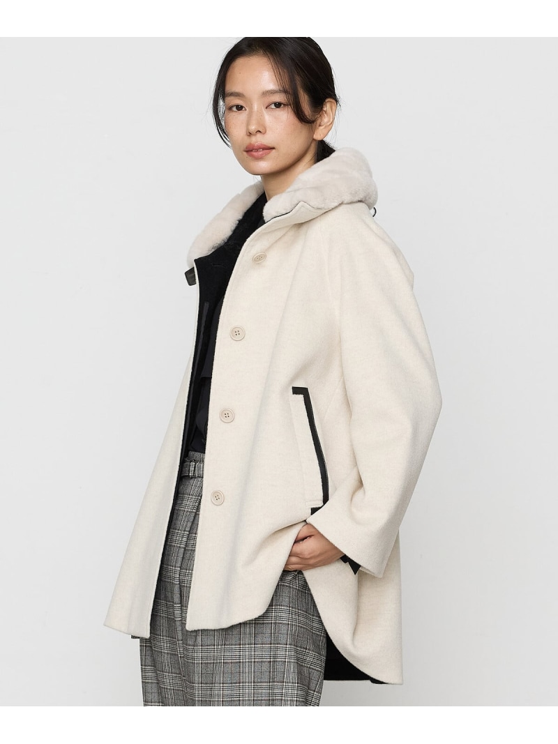 楽天市場】[ Sサイズ ] アンゴラウール Aラインショートコート K.T