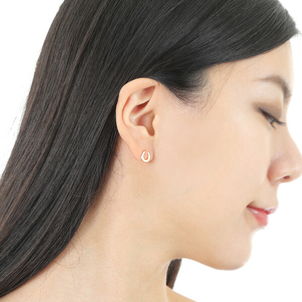 楽天市場】ホースシュー 馬蹄 ピアス 18k K18YG 18金 イエロー