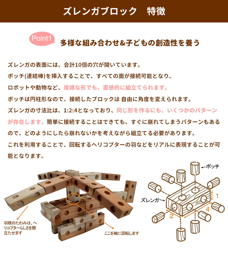 楽天市場】ズレンガmini 8pcs ズレンガミニ 積み木 知育玩具 おもちゃ