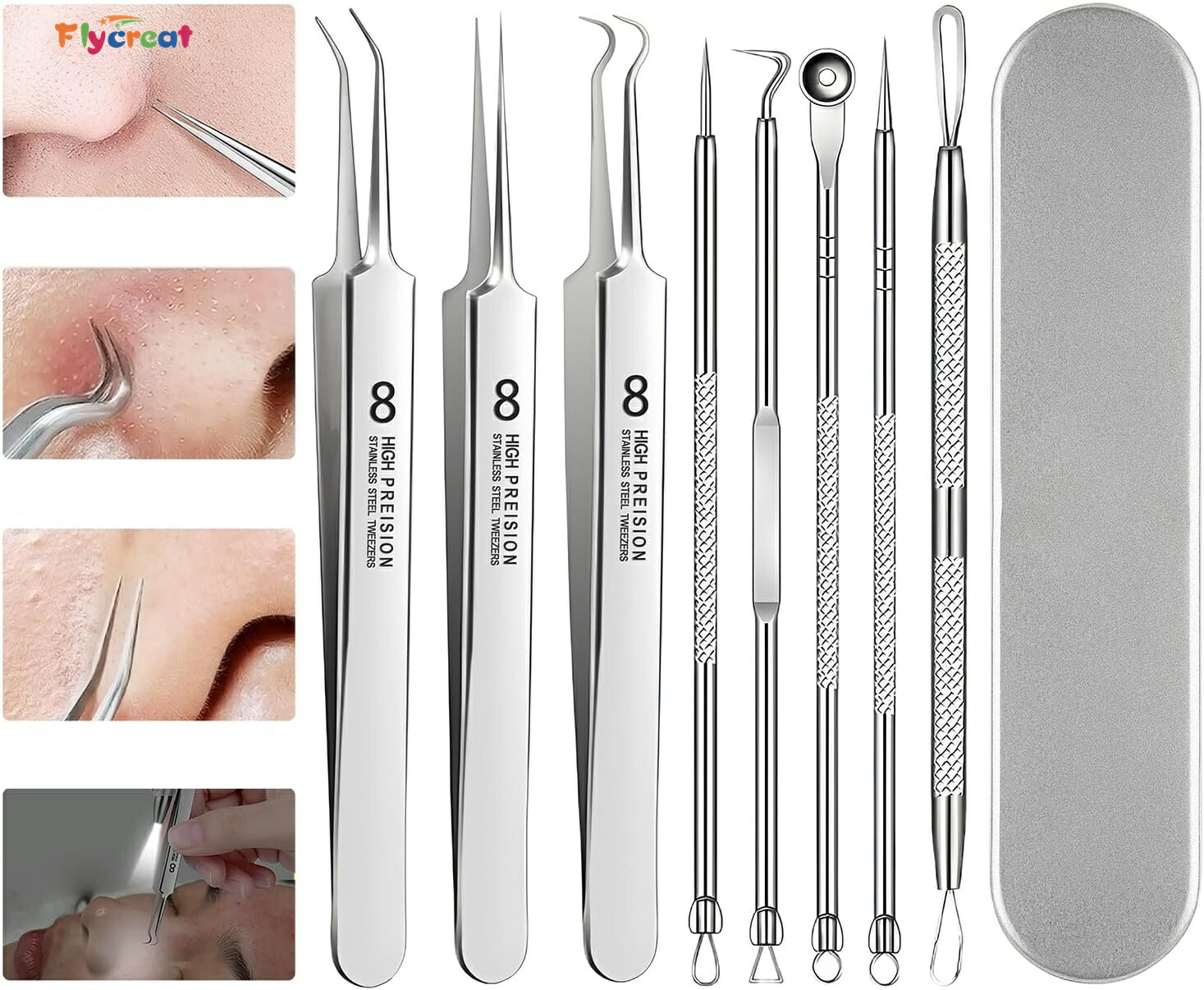 楽天市場】ピンセット 精密 角栓 毛抜き 先端は幅0.1mm 精密ピンセット