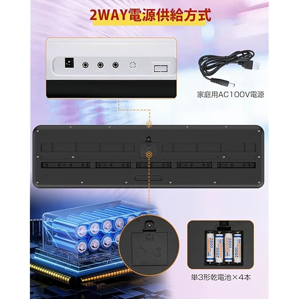 楽天市場】電子ピアノ 電子キーボード 61鍵盤 キーボード ピアノ 60