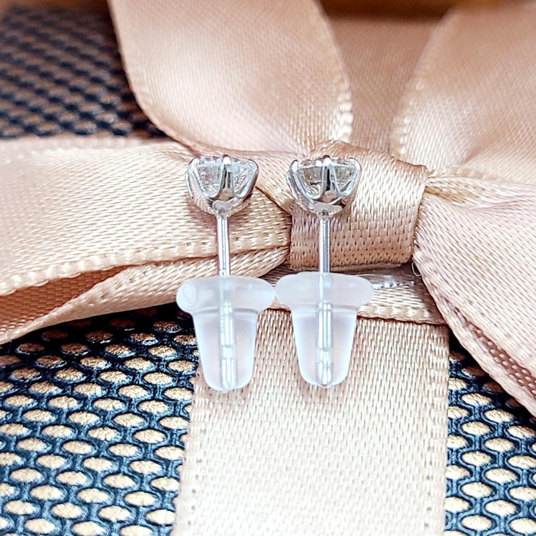 計0.66ct pt900刻印 一粒ダイヤモンドピアス ペア 楽天市場】プラチナ