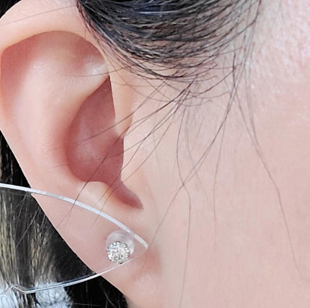 計0.66ct pt900刻印 一粒ダイヤモンドピアス ペア 楽天市場】プラチナ