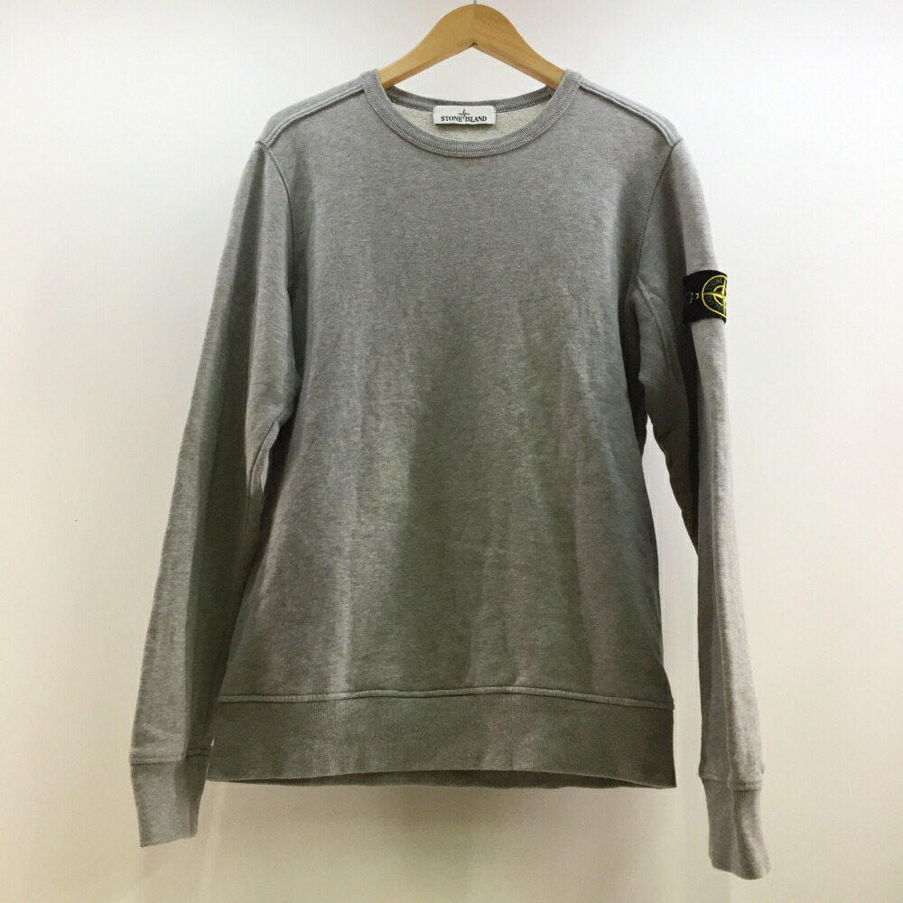 ストーンアイランド 裏起毛 トレーナー グレー 691562720 Mサイズ 楽天