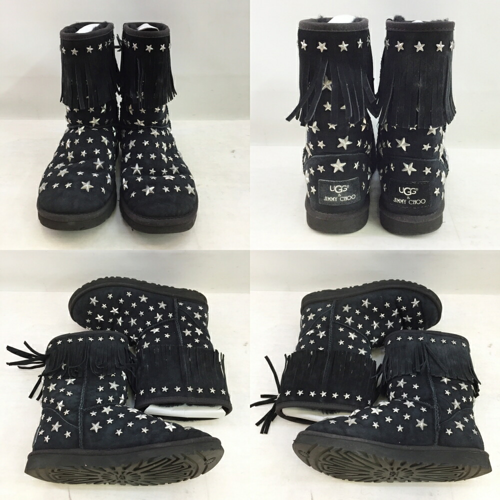 楽天市場】UGG×JIMMY CHOO(アグ×ジミーチュウ) フリンジスタッズ