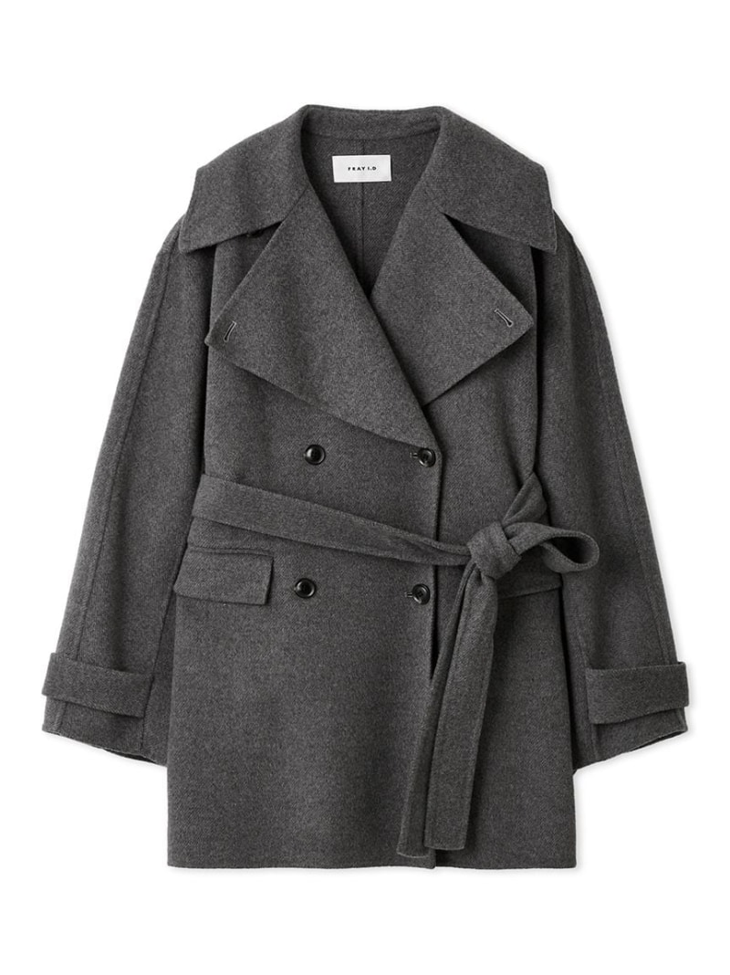 楽天市場】【SALE／50%OFF】ウールリバーミドルAラインコート FRAY I.D