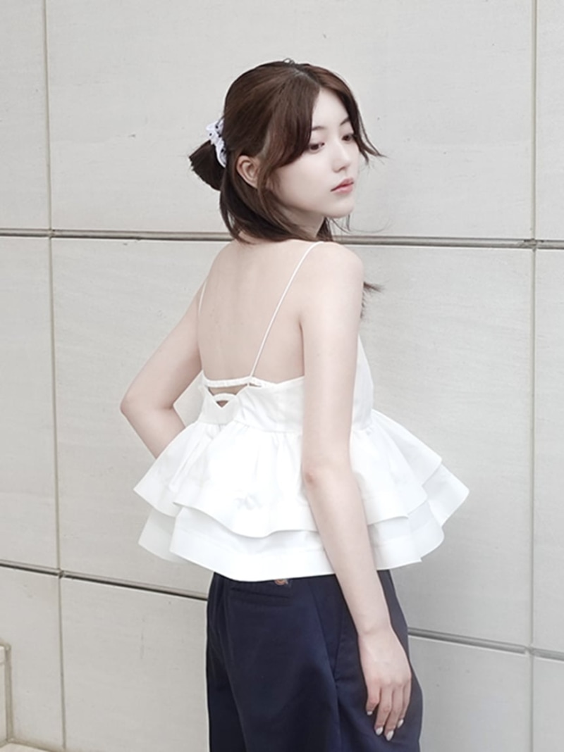 楽天市場】【SALE／50%OFF】ラッフルヘムデザインキャミソール FRAY