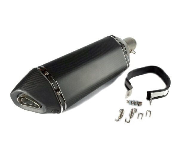 楽天市場】バイク用 汎用51mm ヘックス 六角 スリップオンマフラー