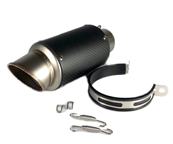 バイク用マフラー チタン カーボン サイレンサー 60.5 汎用」の人気