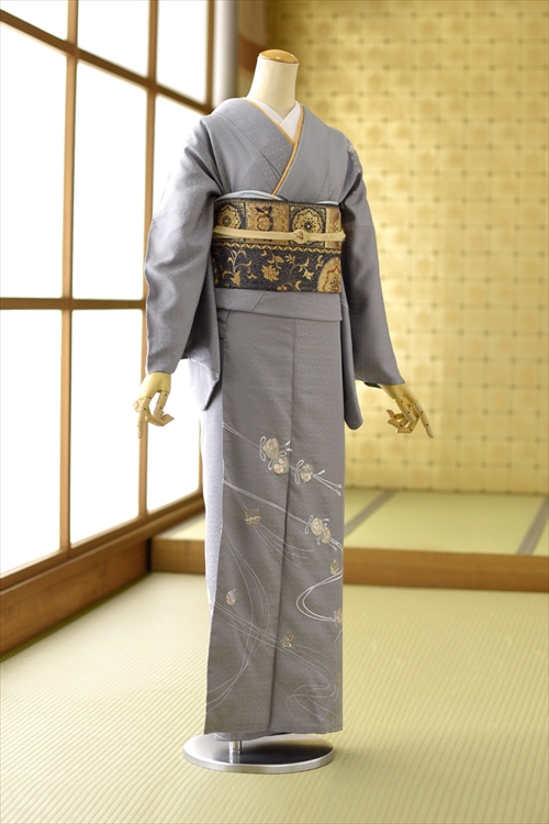 ね*子様 夏物グレー地色の付下げ 楽天市場】灰色 着物の通販