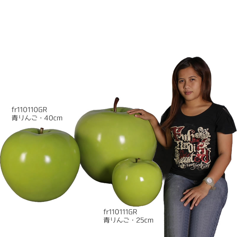 楽天市場】FRPオブジェ 青りんご25cm/赤りんご25cm【即納可】置物 果物