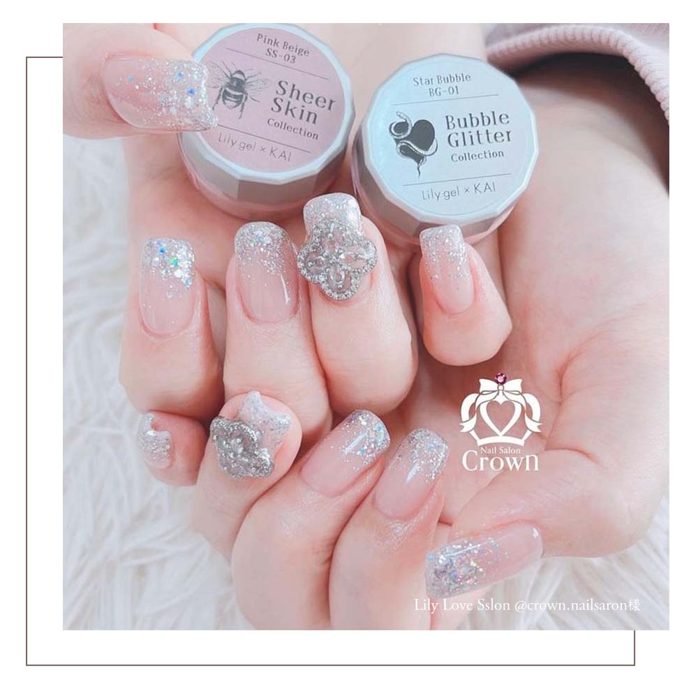 楽天市場】リリージェル Lily gel カラージェル KAI バブルグリッター