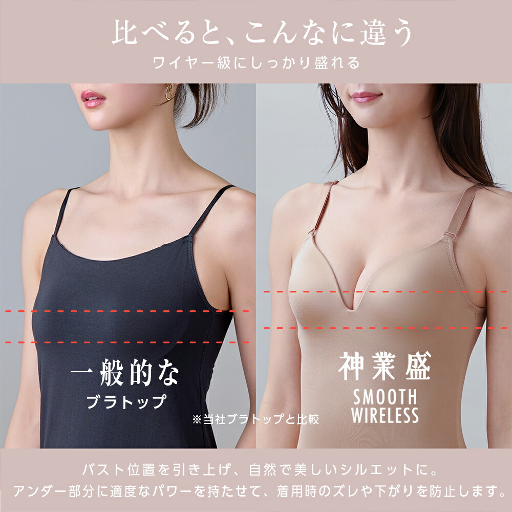 楽天市場】≪ラクなのに谷間くっきり。盛れるブラトップ≫グンゼ ブラ