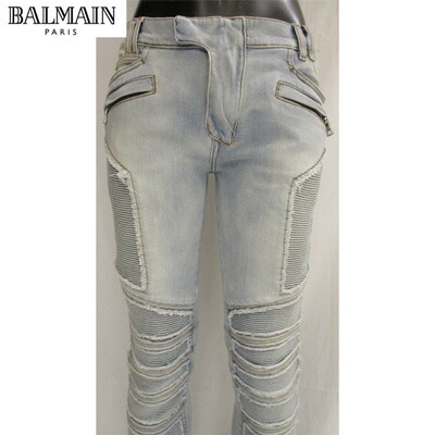 楽天市場】バルマン BALMAIN メンズ パンツ ボトムス デニム ダメージ