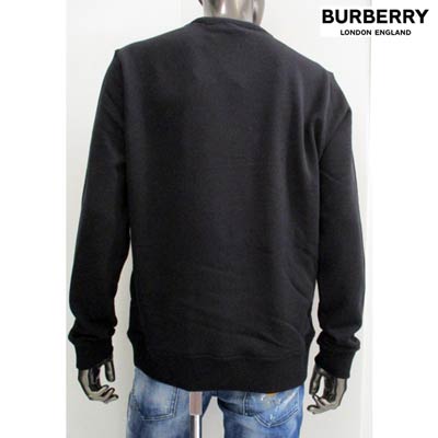 バーバリー Bロゴ＆スターパッチ スウェット トレーナー ブラック 楽天