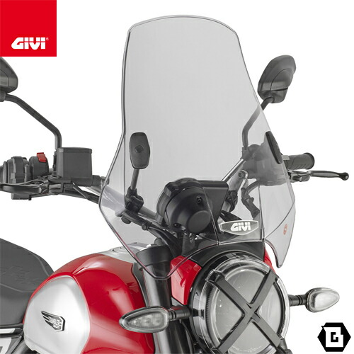 楽天市場】GIVI A660 ユニバーサルスクリーン スモーク 42.5×42cm 汎用