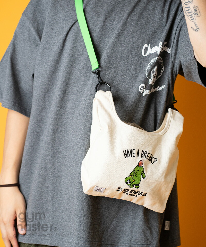 楽天市場】gym master 公式2WAY刺繍キャンバスミニショルダーHAVE A