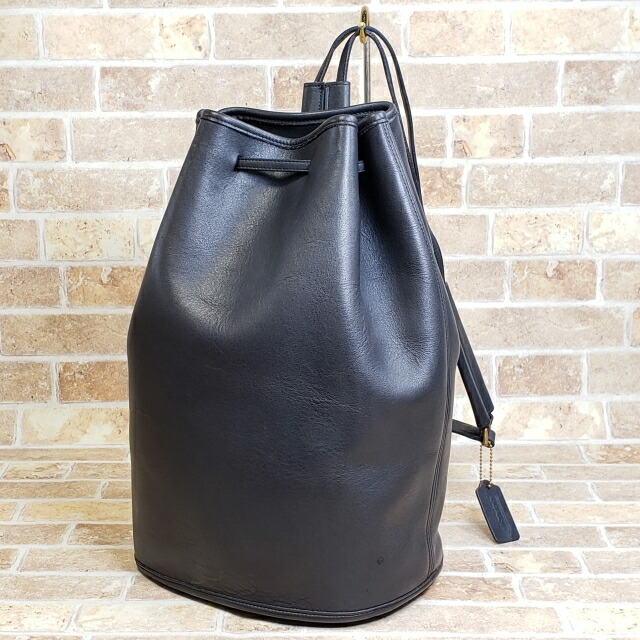 楽天市場】【中古品】オールドコーチ USA製 レザー 巾着 ワン