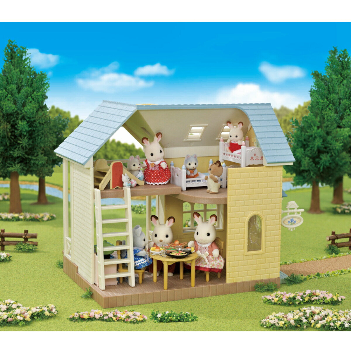 楽天市場】シルバニアファミリー ブルーベルコテージ ギフトセット