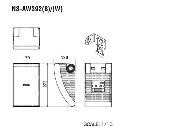 楽天市場】YAMAHA ヤマハ NS-AW392W ホワイト (ペア) ◇ フルレンジ
