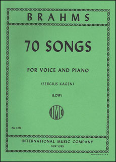 楽天市場】楽譜 ブラームス／70の歌曲集（低声用）(1271／声楽・歌曲