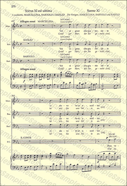 楽天市場】楽譜 モーツァルト／歌劇「フィガロの結婚」 K. 492（BA