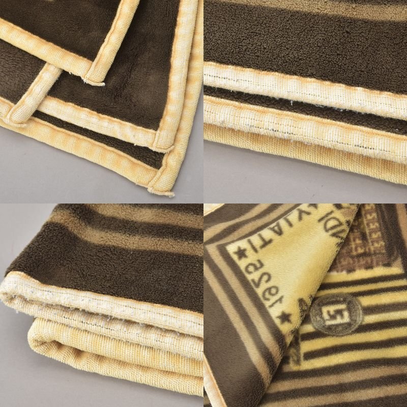 訳あり】FENDI ズッカ柄 ブランケット140×210 訳ありFENDI ズッカ柄