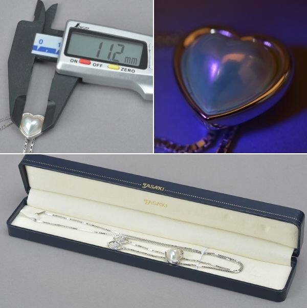 楽天市場】極美品 TASAKI 田崎真珠 ハート マベパール ネックレス