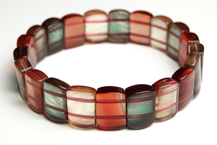 楽天市場】マルチカラーチベットアンデシンバングルブレスレット