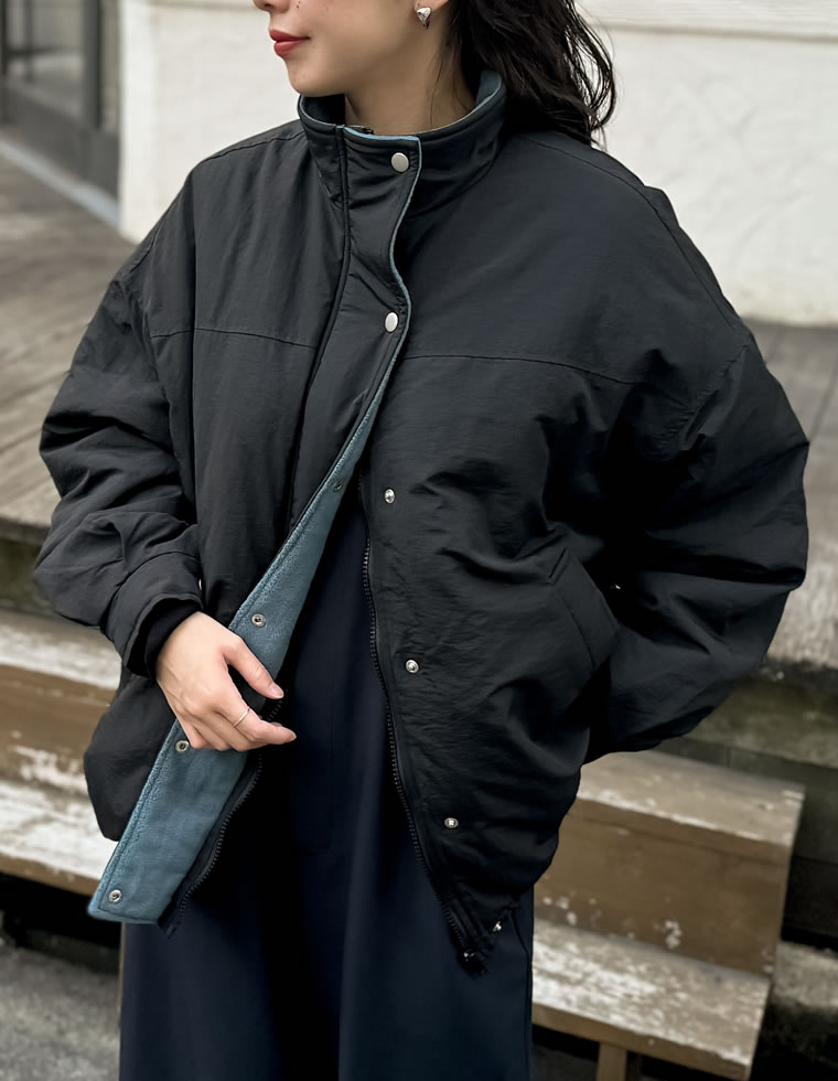 楽天市場】【SPECIAL FAIR】配色スタンドネック中綿ブルゾン