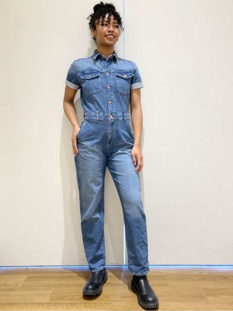 楽天市場】【SALE／91%OFF】(W)ウォッシュウェル デニムジャンプスーツ