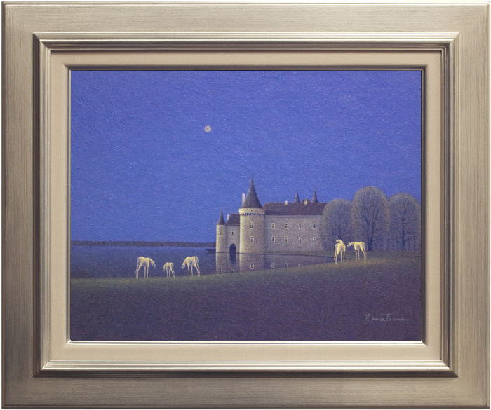 楽天市場】松浦敬文 「 水辺の城 」 油絵 ・ 油彩画 F6 ( 6号 ) : 内田画廊